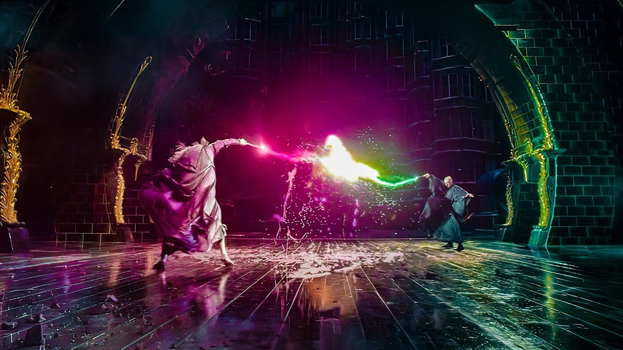  Dumbledore and Voldemort Duel